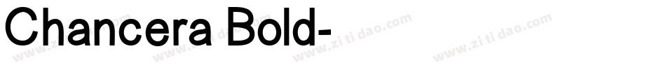 Chancera Bold字体转换